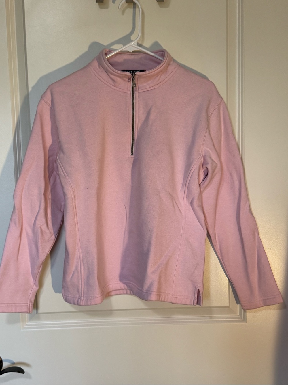 Sport-Tek Pink Quarter-Zip Pullover Sweatshirt